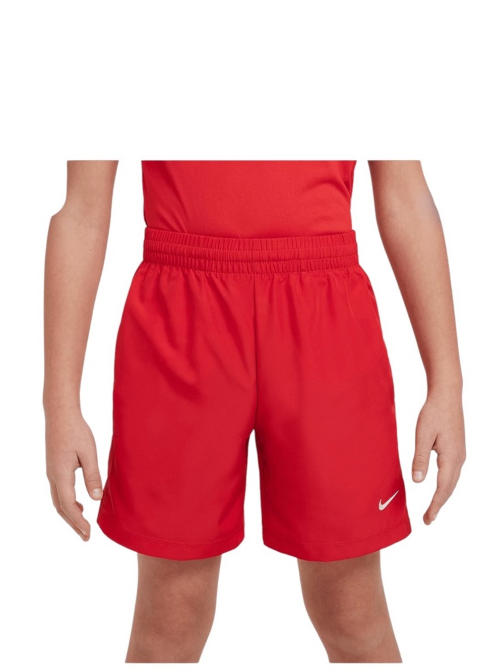 Nike Dri-FIT Training Shorts Boys Small Red Athletic Lightweight Activewear